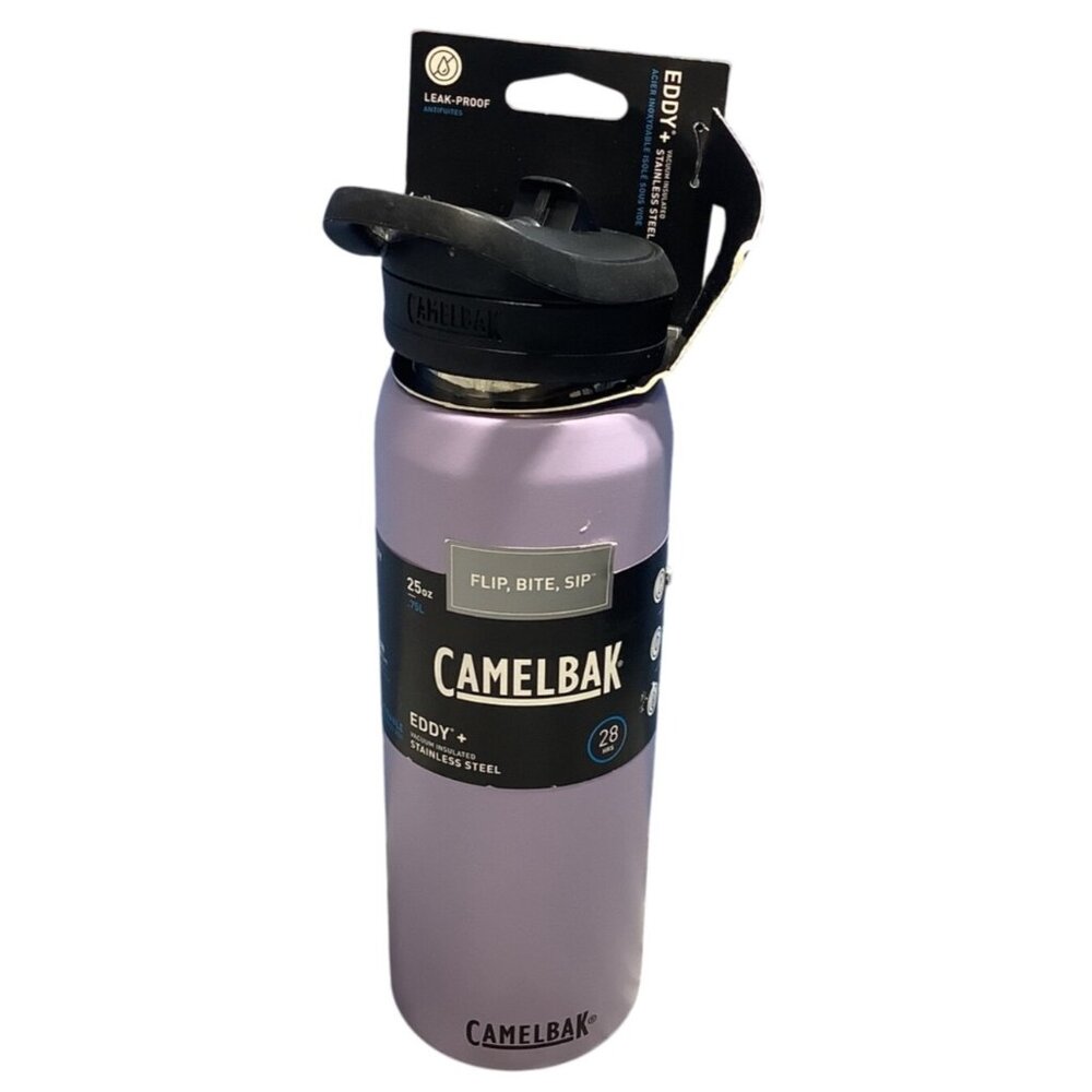 CamelBak Eddy+ 25 Oz Insulated Stainless Steel Water Bottle Purple READ